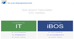 Desktop Screenshot of help.ibisacam.at
