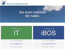 Tablet Screenshot of help.ibisacam.at